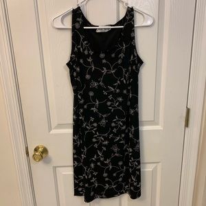 Ronni Nicole black with white floral designs